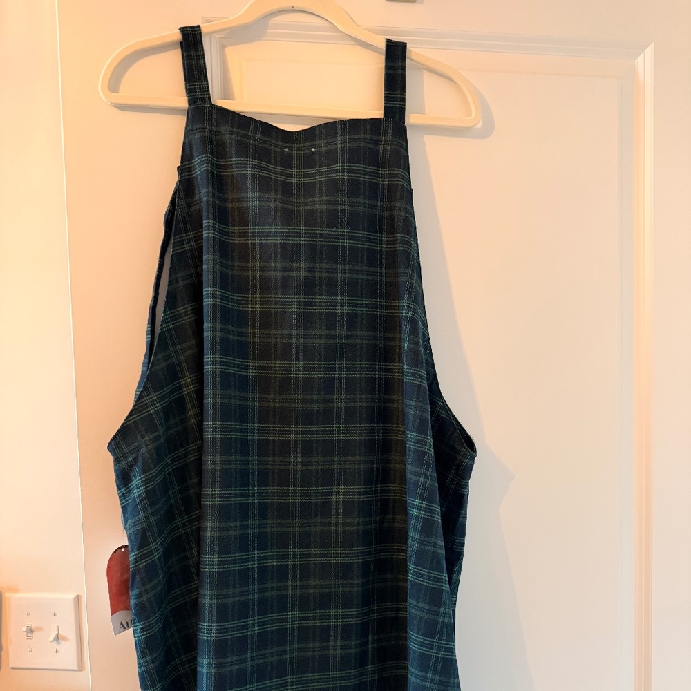 NWT Arula Blue/Green Plaid Dress